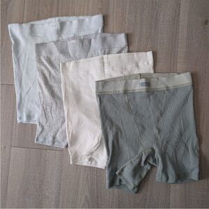 SKIMS Women's Boyfriend Boxer Briefs Size Small - 4 Piece Set